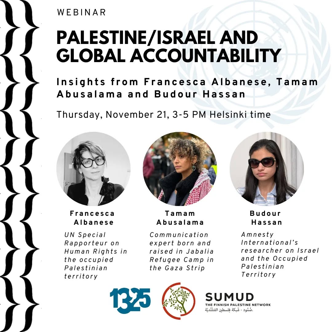 Palestiina/Israel ja maailmanlaajuinen vastuu