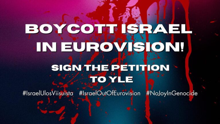 Petition: Boycott Israel at Eurovision 2026!